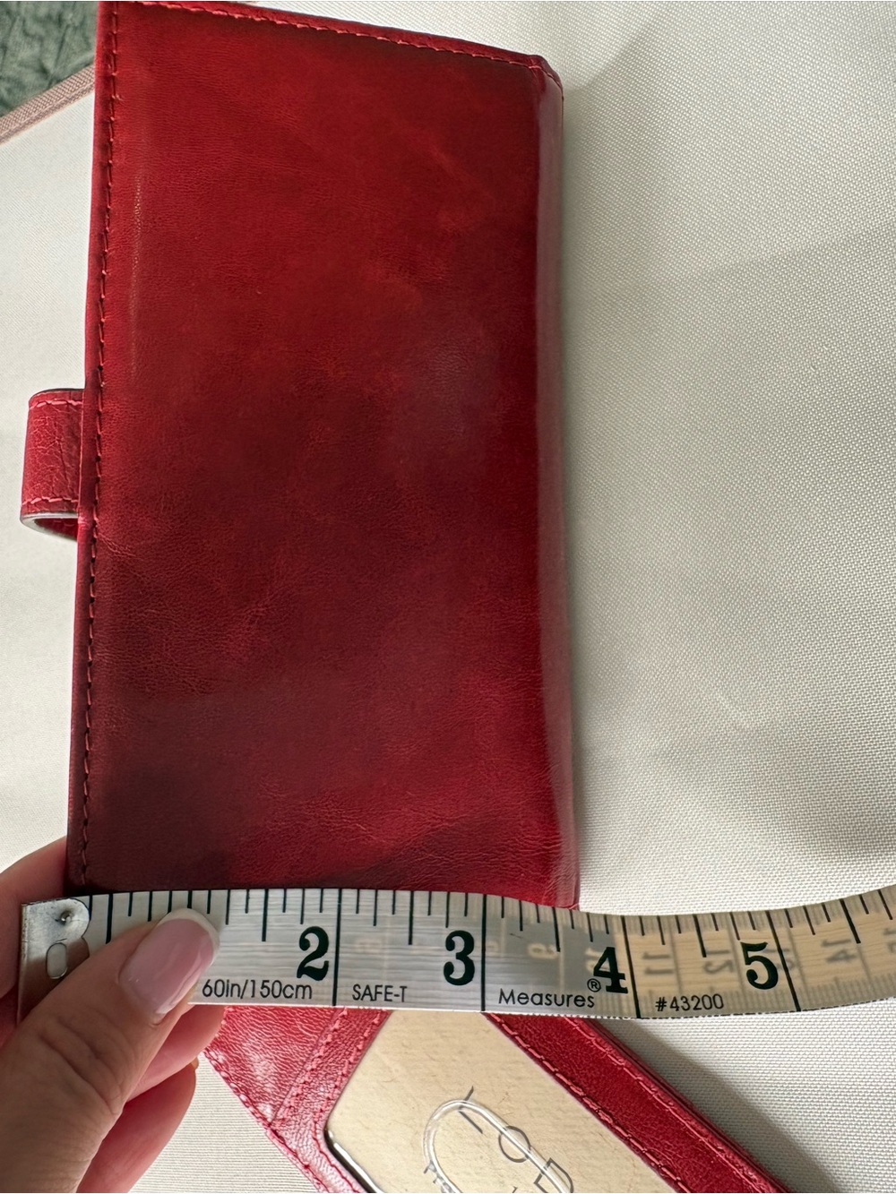 Lodis Luxury Smooth Red Leather Continental Wallet & Removable Card Case Set - Picture 6 of 16